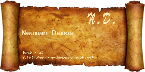 Neuman Damos névjegykártya